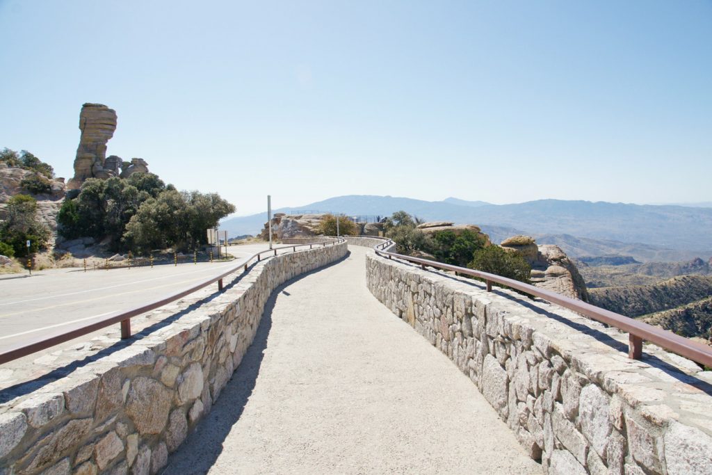 Mt. Lemmon Scenic Byway viewing area.