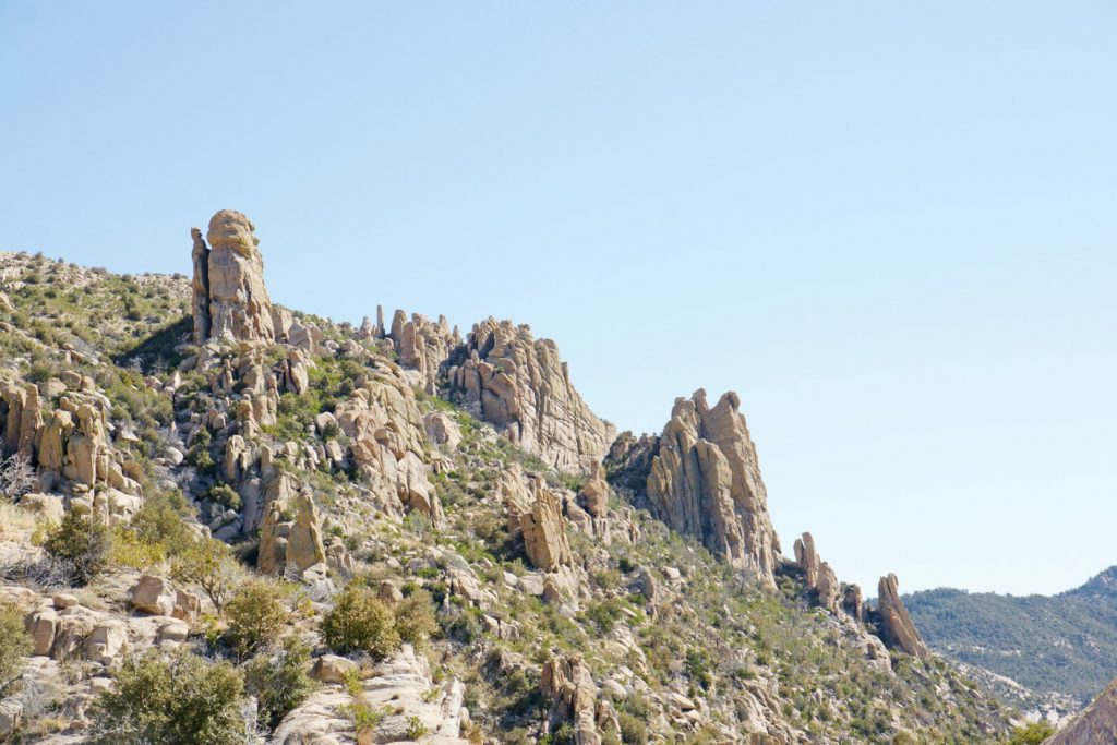 Rock formations along the Byway.