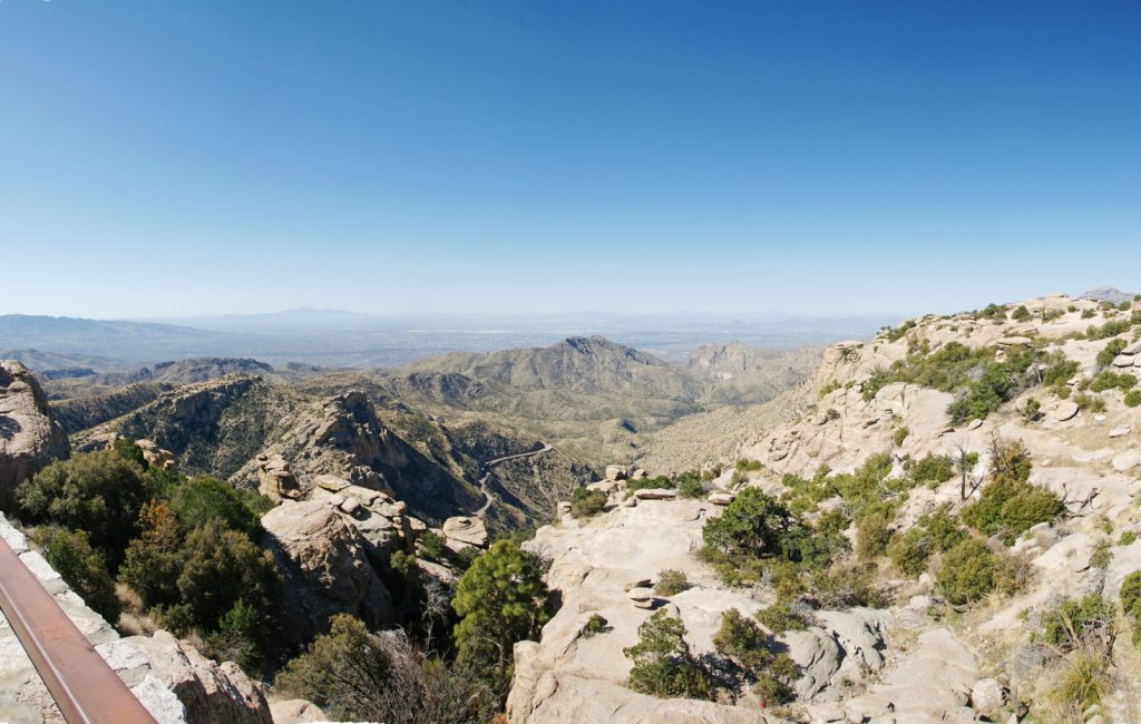 The view south from a viewing area.