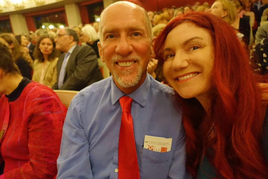 Yours truly, enjoying the show at intermission.