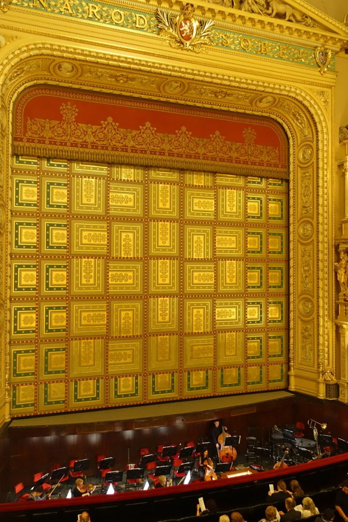 The main stage and the orchestra pit.