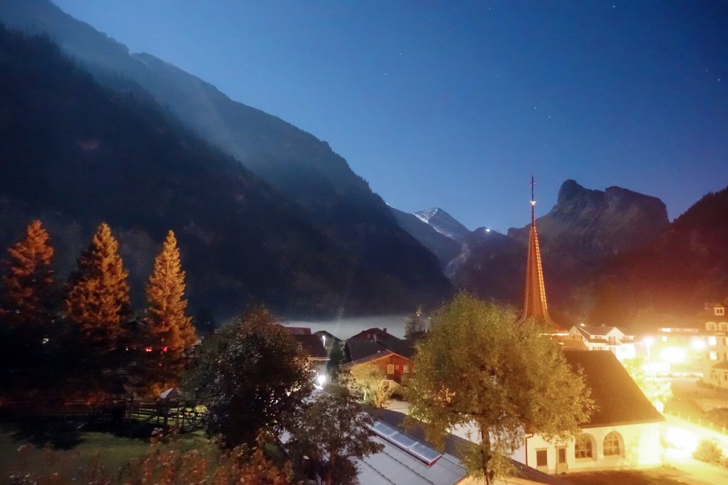 A picture-perfect evening in Kandersteg.