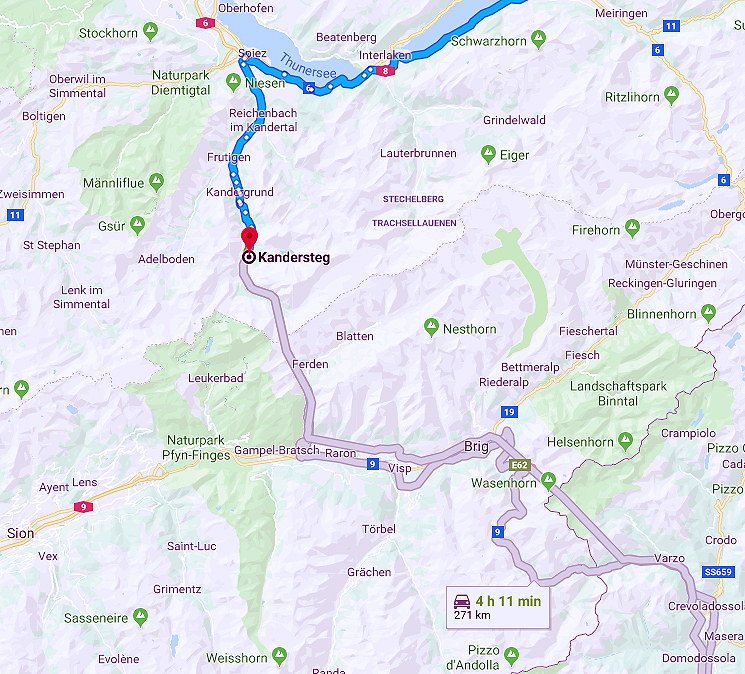 The road to Kandersteg.