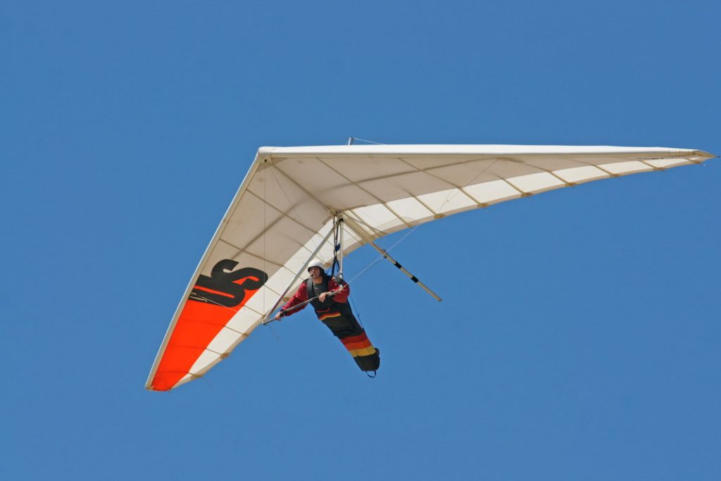Fly a hang glider.