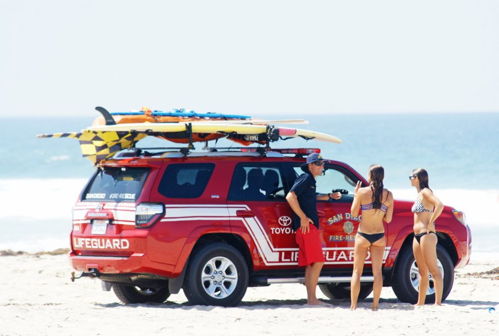 Talk to the lifeguard.