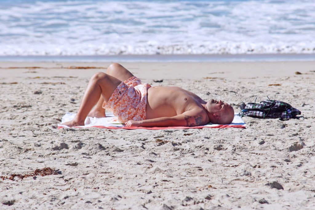 Work on your tan by yourself.