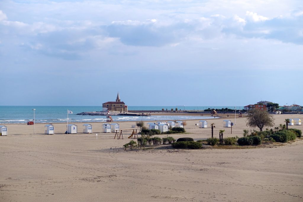 The beach at Caorle.