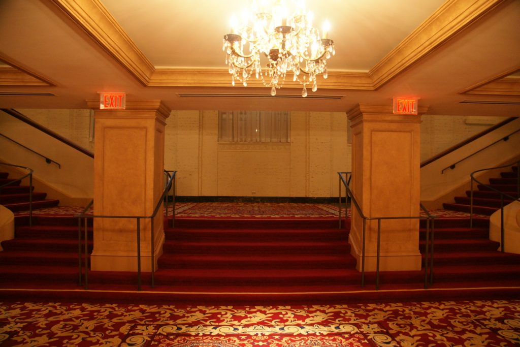 Stairways leading off the Galeria.