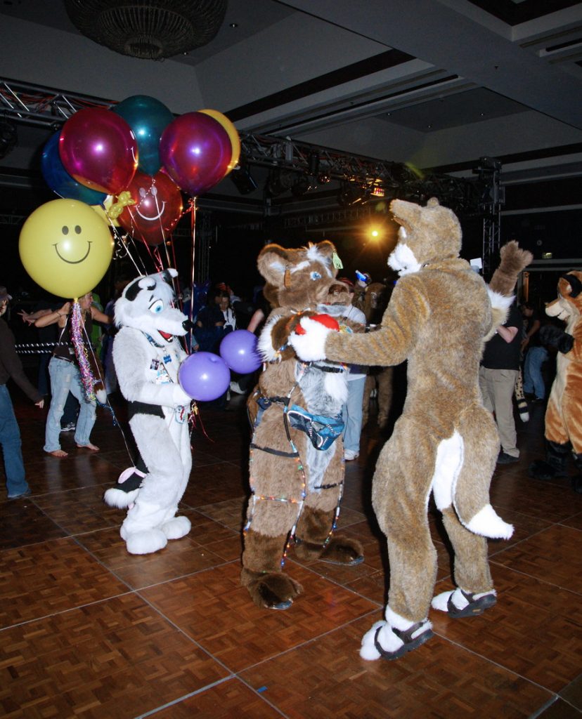 Furs dancing at the Furball.