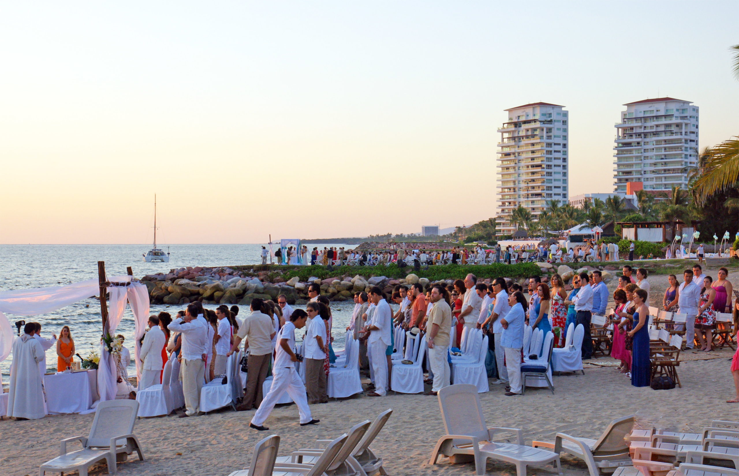 A beach wedding, Puerto Vallarta style.