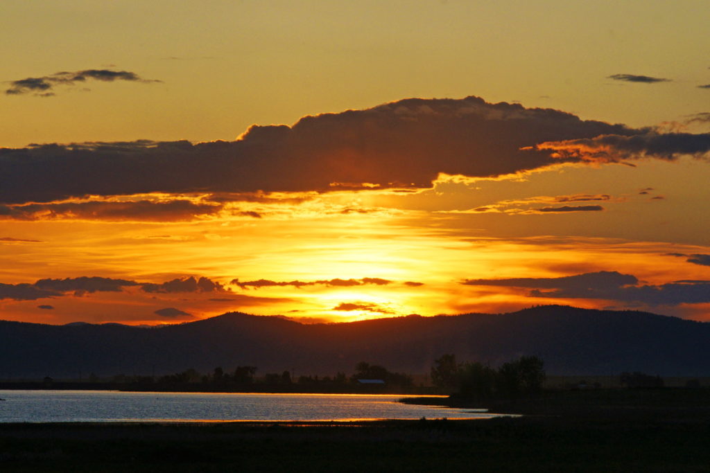 The Montana sunset is stunning.