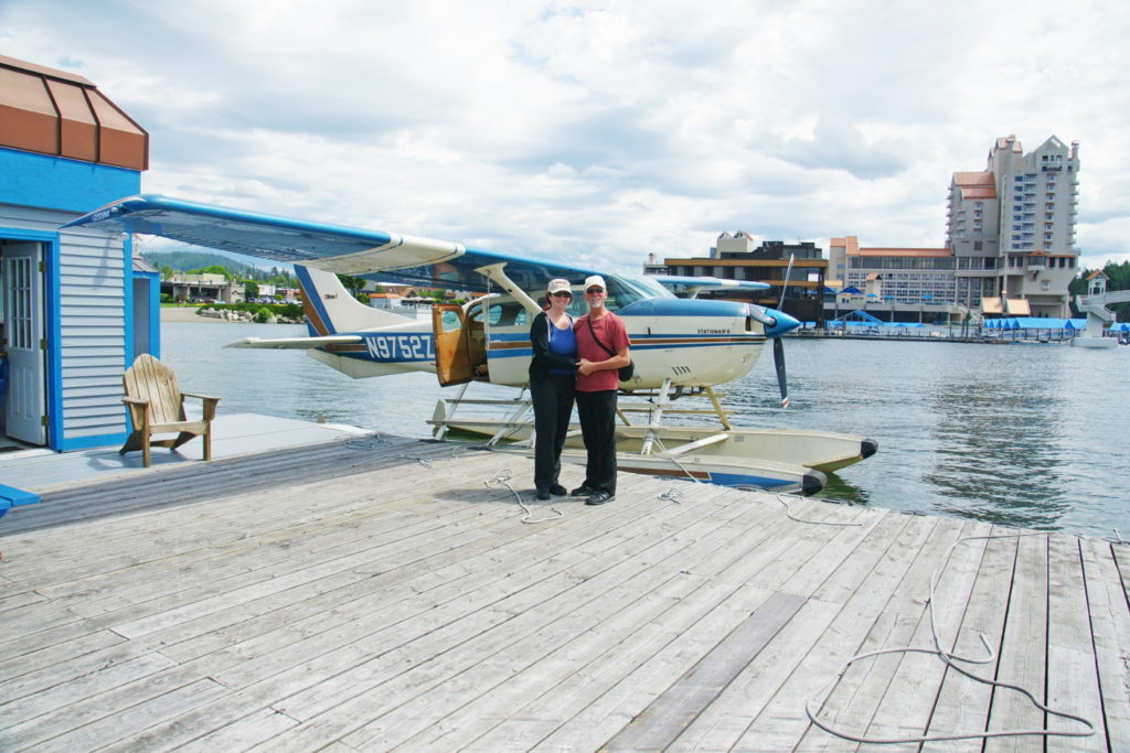 Our plane, the Cessna 206.