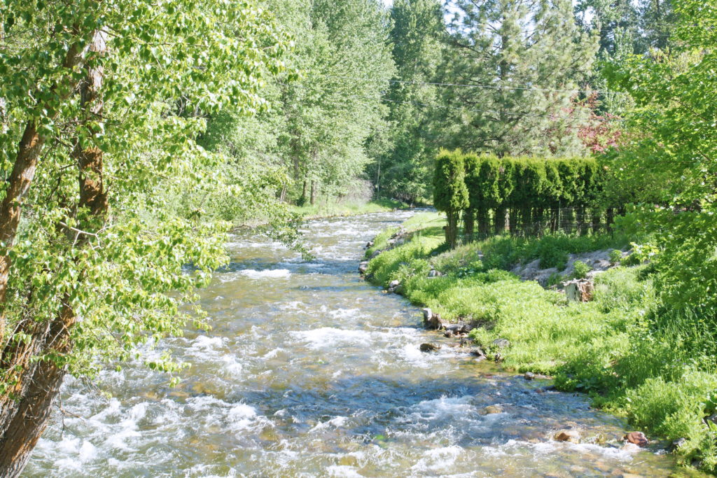 The Clark Fork river running through Greenough park in Missoula.