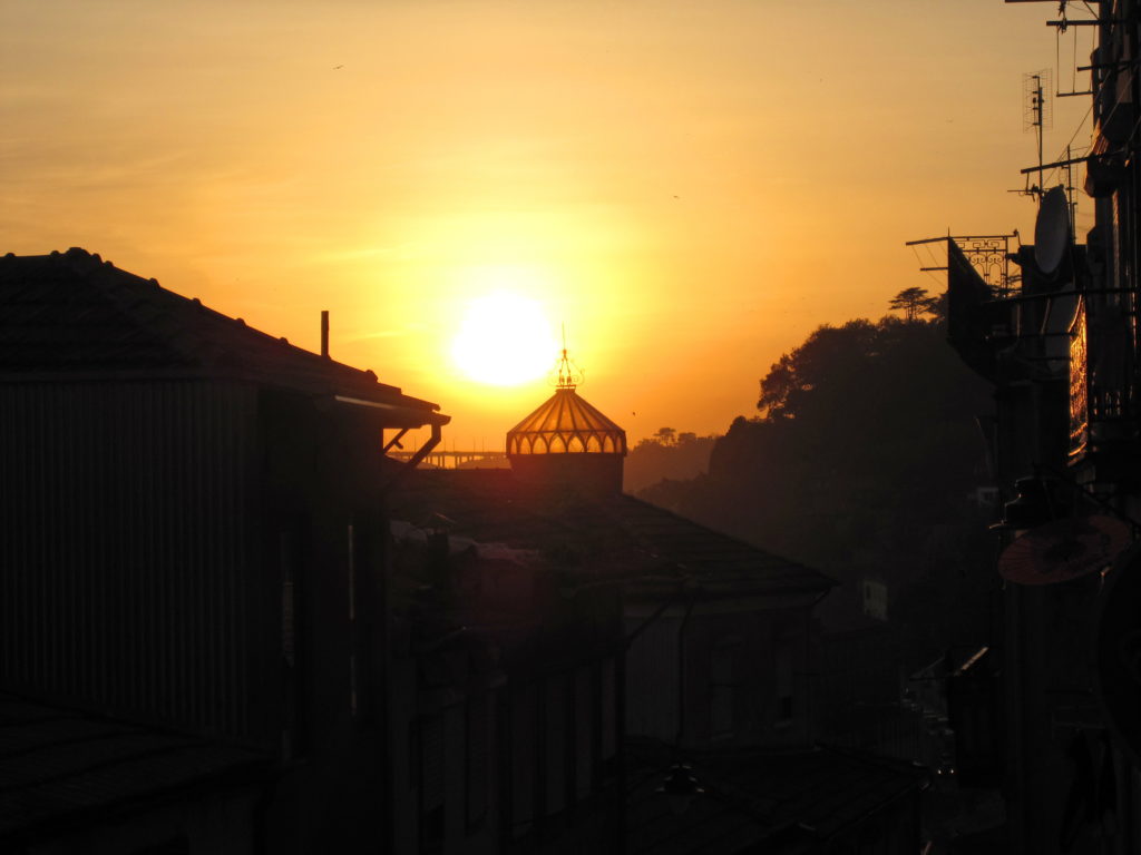 Sunset over Porto.