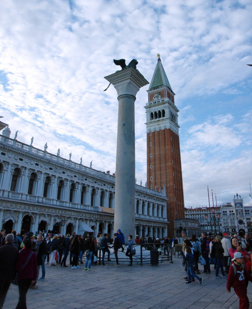 The Lion of Venice is an ancient bronze winged lion sculpture in the Piazza San Marco.