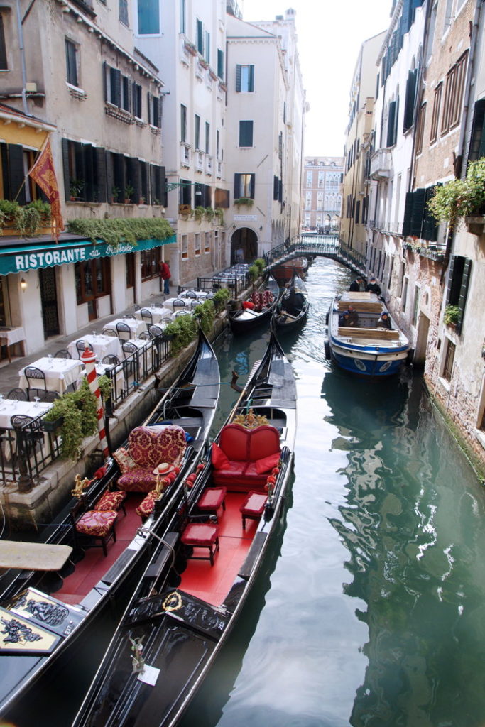 Plush seating in the gondolas.