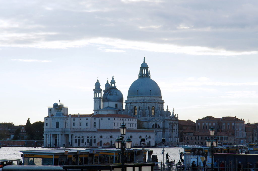 The Basilica of Santa Maria della Salute, built in the 1600s as a votive offering for the city’s deliverance from the plague.