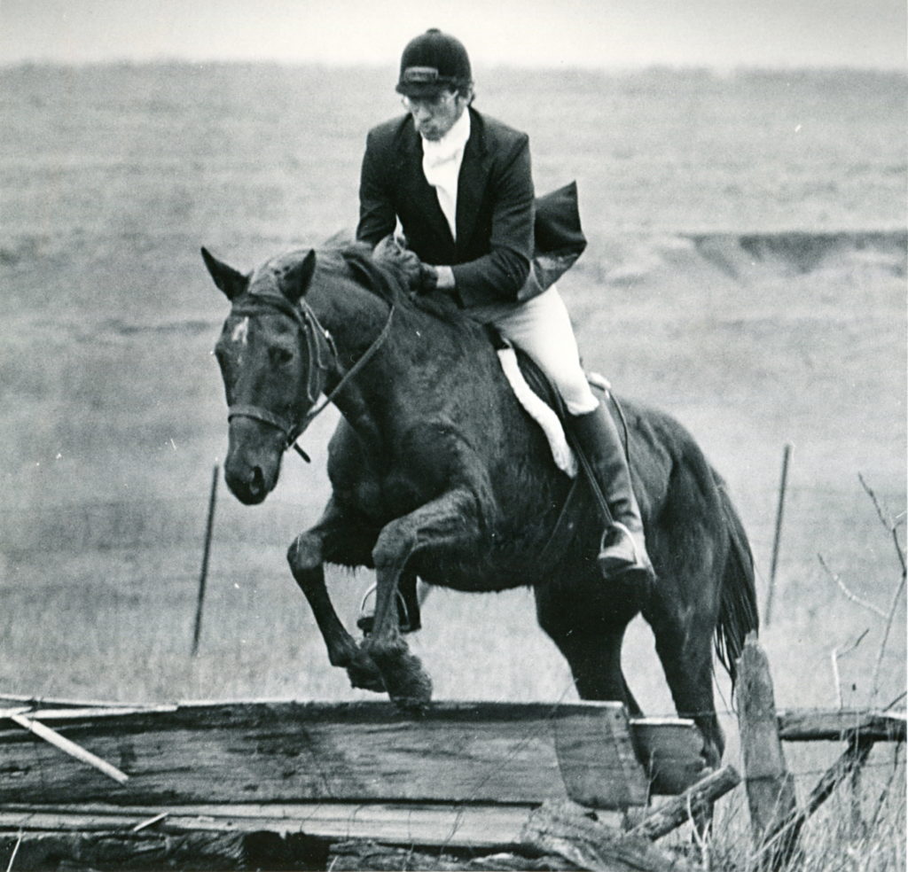 Yours truly riding Samantha. You can see that I am still working on my form.