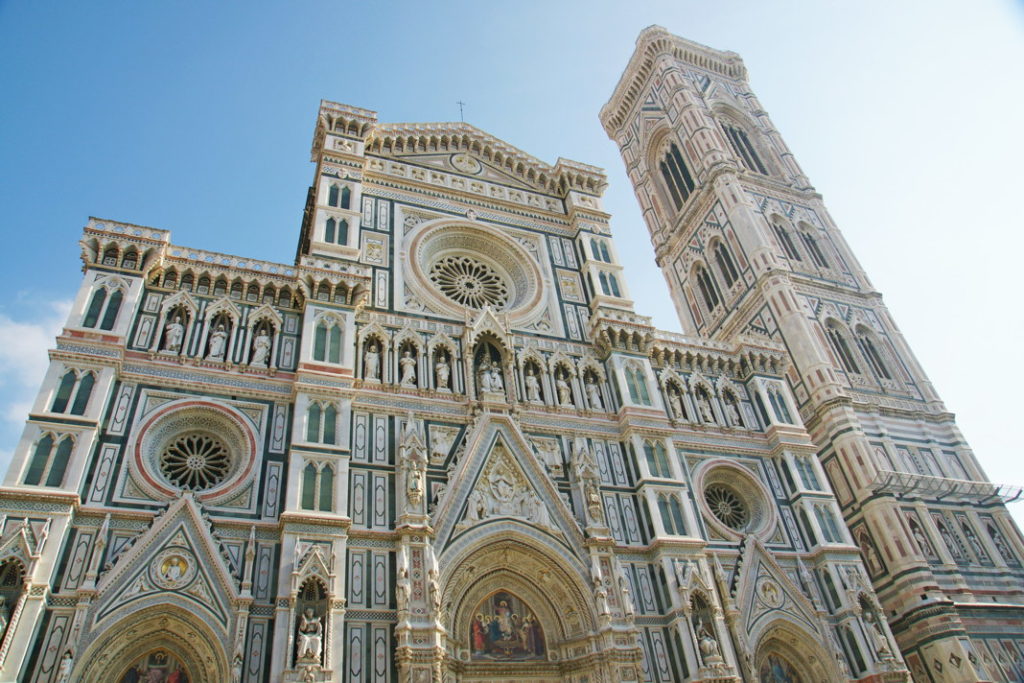 The Cattedrale di Santa Maria del Fiore. Note the attention to detail on the façade.