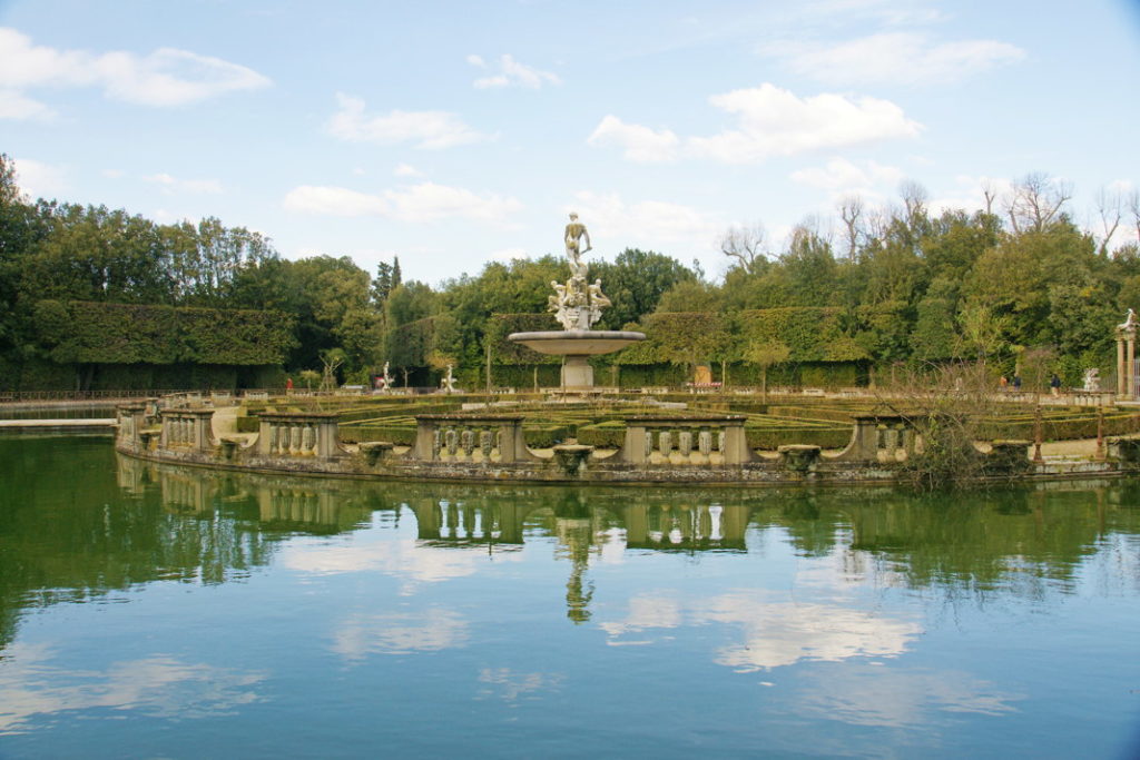 The Isolotto, built in the seventeenth century by architect Alfonso Parigi.