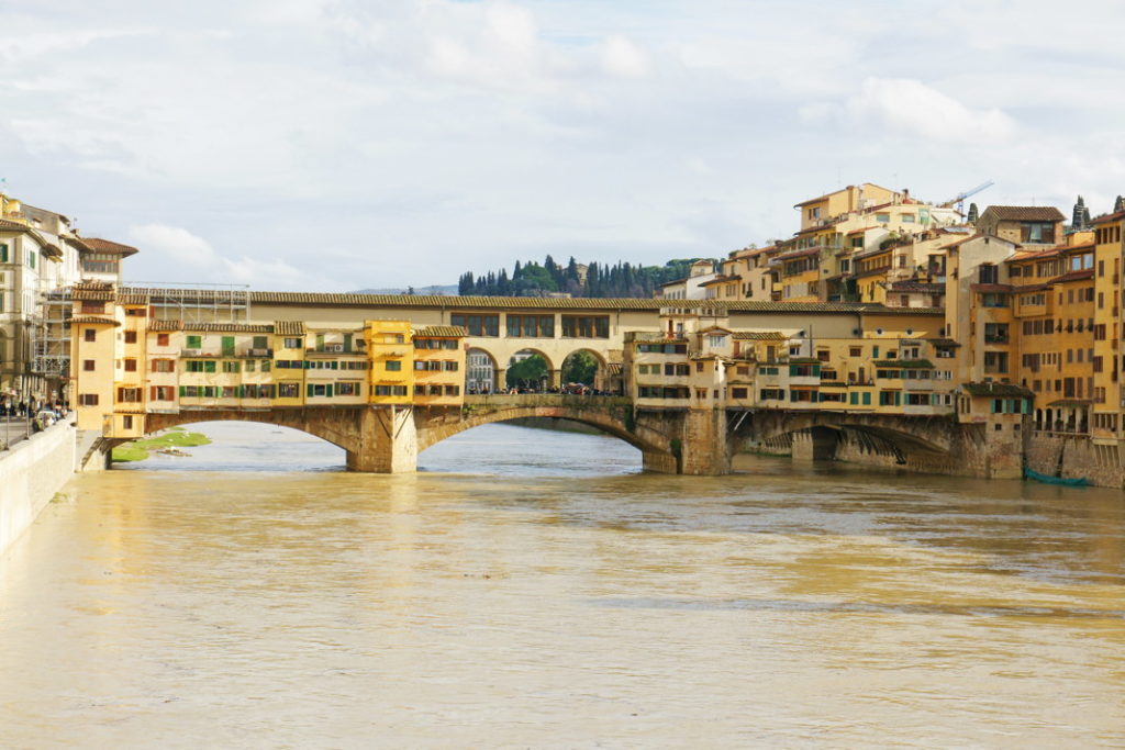 Ponte Vecchio, the oldest bridge in Florence.