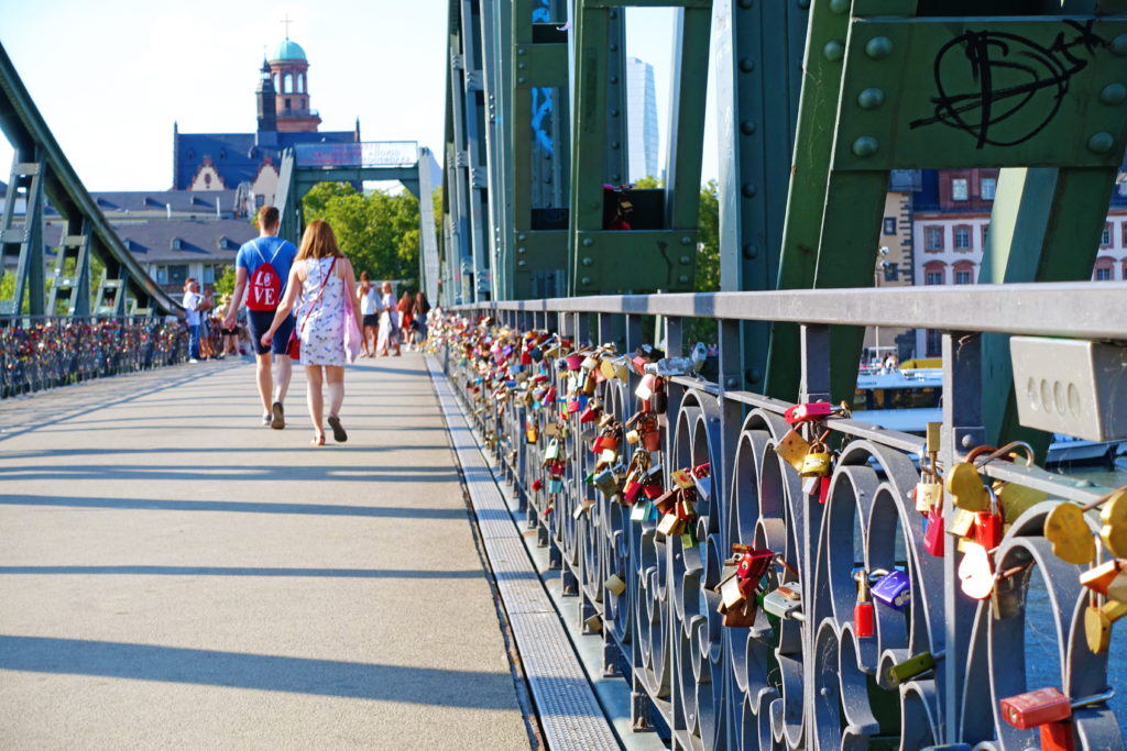 The love locks of Eiserner Steg.