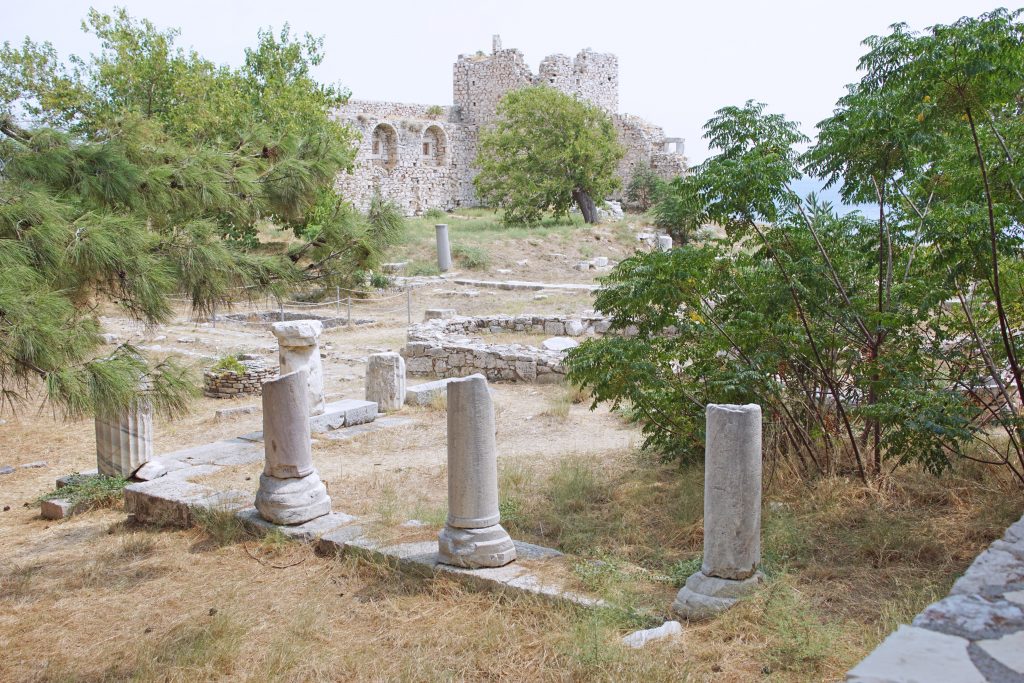 What is now a field was once filled with structures.