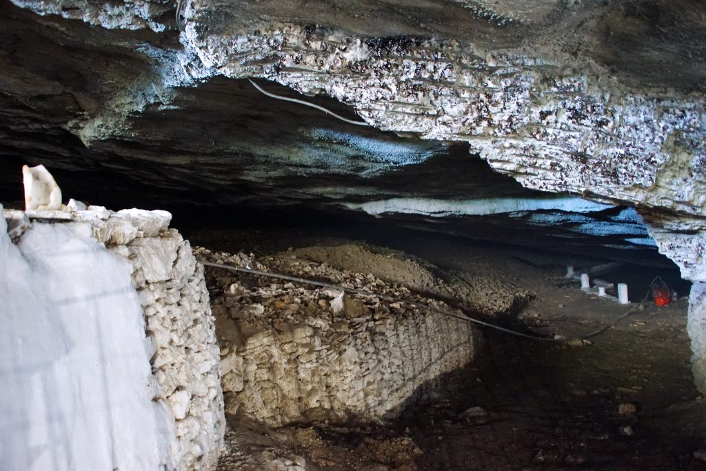 A small pool of water lies hidden in a forbidden zone.