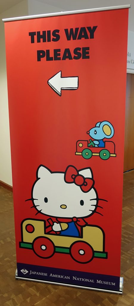 Hello Kitty and friend lead the way.