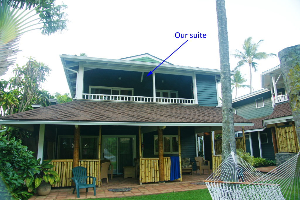 Our beachfront suite at The Inn.