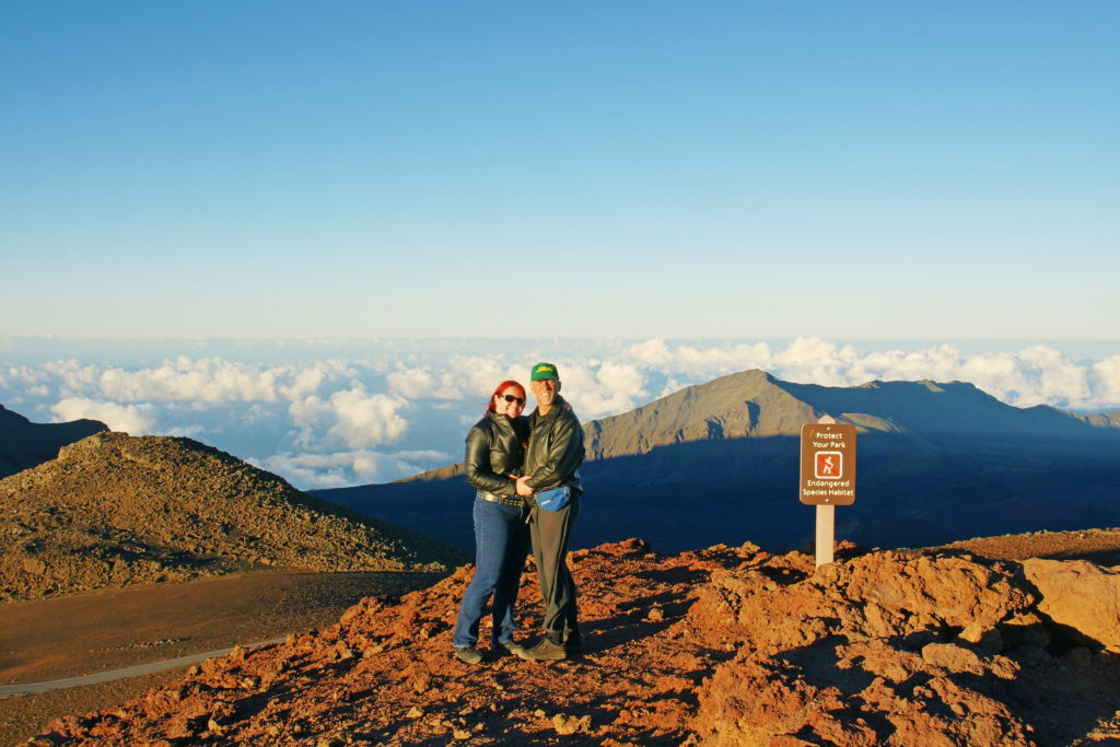 Atop Haleakalā just before sunset.