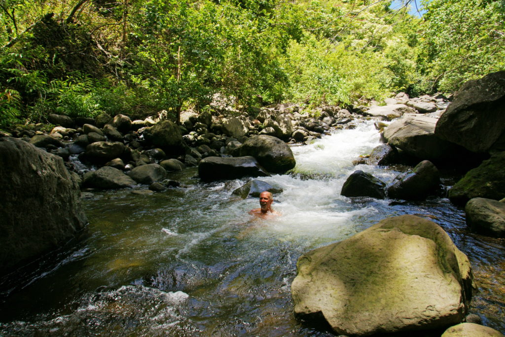 Refreshing on a warm Hawaiian day.