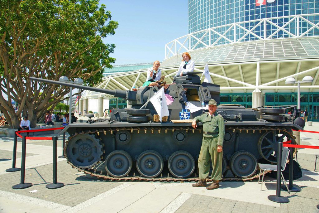 The Commanding Officer poses with his troops.