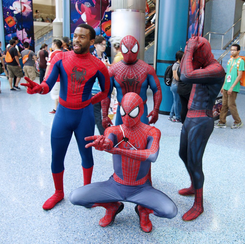 Spidermen, Spidermen, doing whatever spiders ken. 