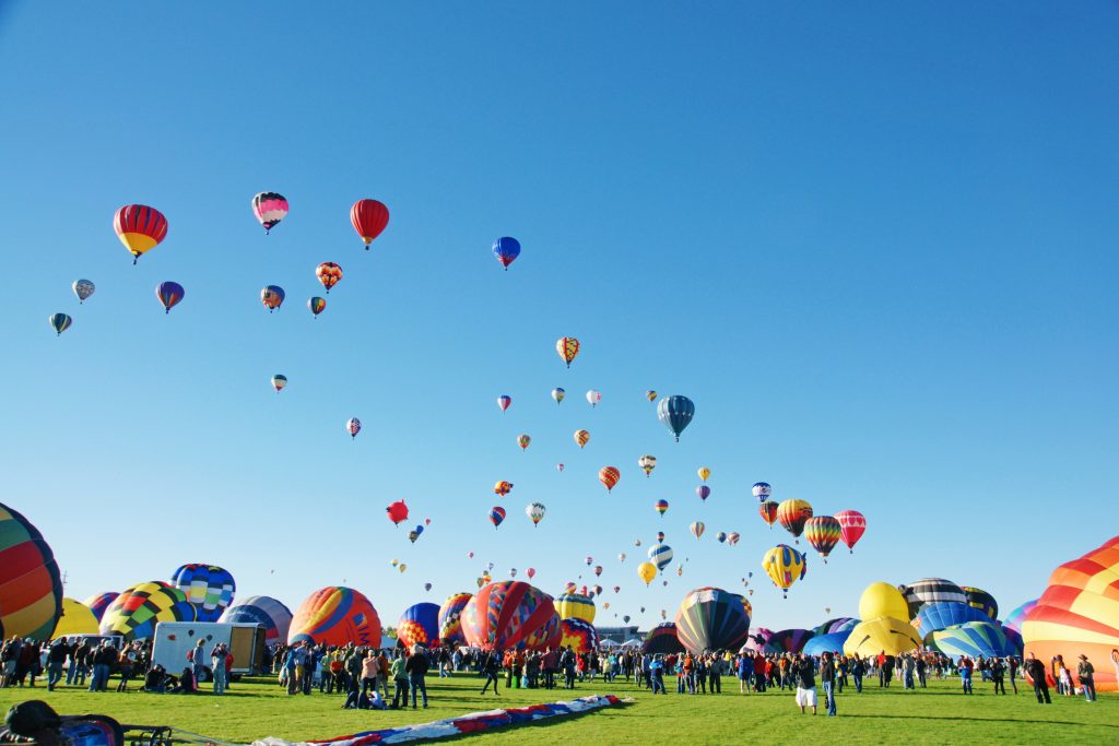 And still more balloons take to the air.