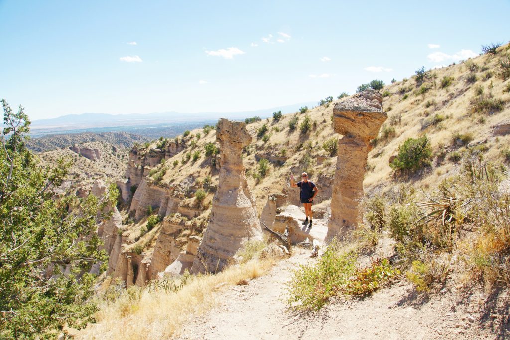 Tent rocks are also called hoodoos. I like the name “hoodoo” better….