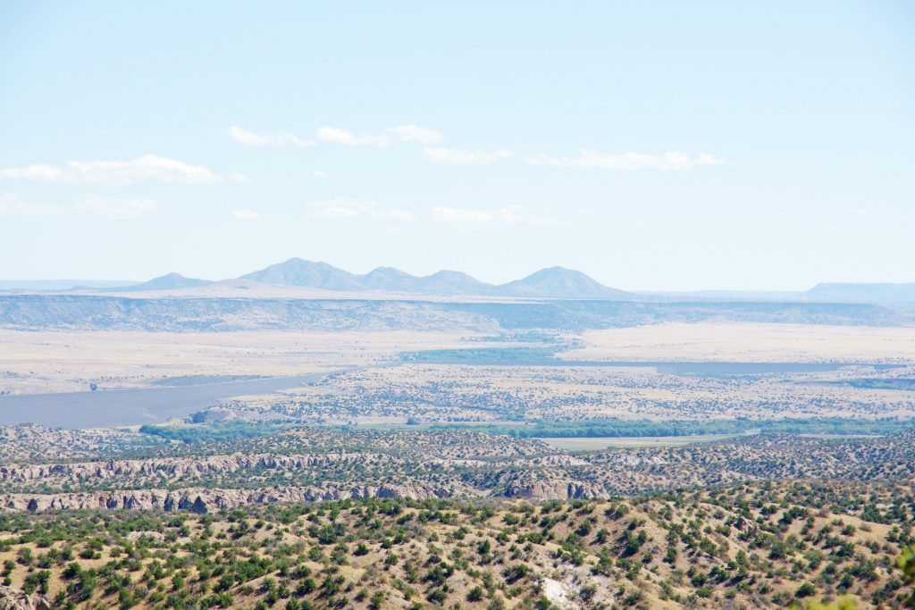 The view from the Pajarito Plateau – beautiful.