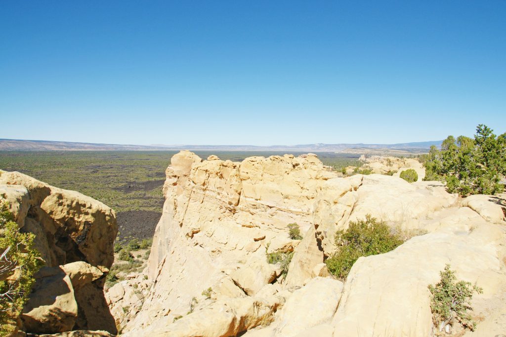 From a distance, the land is remarkably flat.