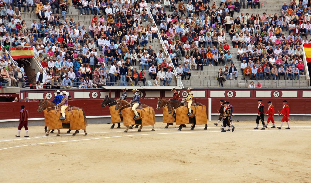 The picadores arrive on their steeds.