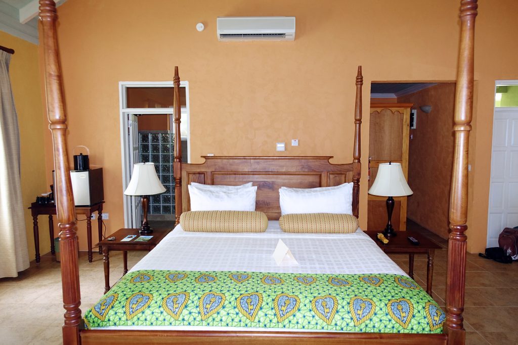 Our spacious accommodations at Rosalie Bay Resort.