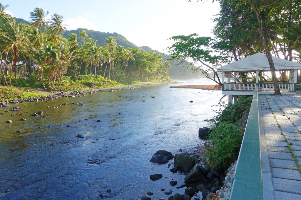 The Rosalie River, looking towards the Atlantic Ocean.