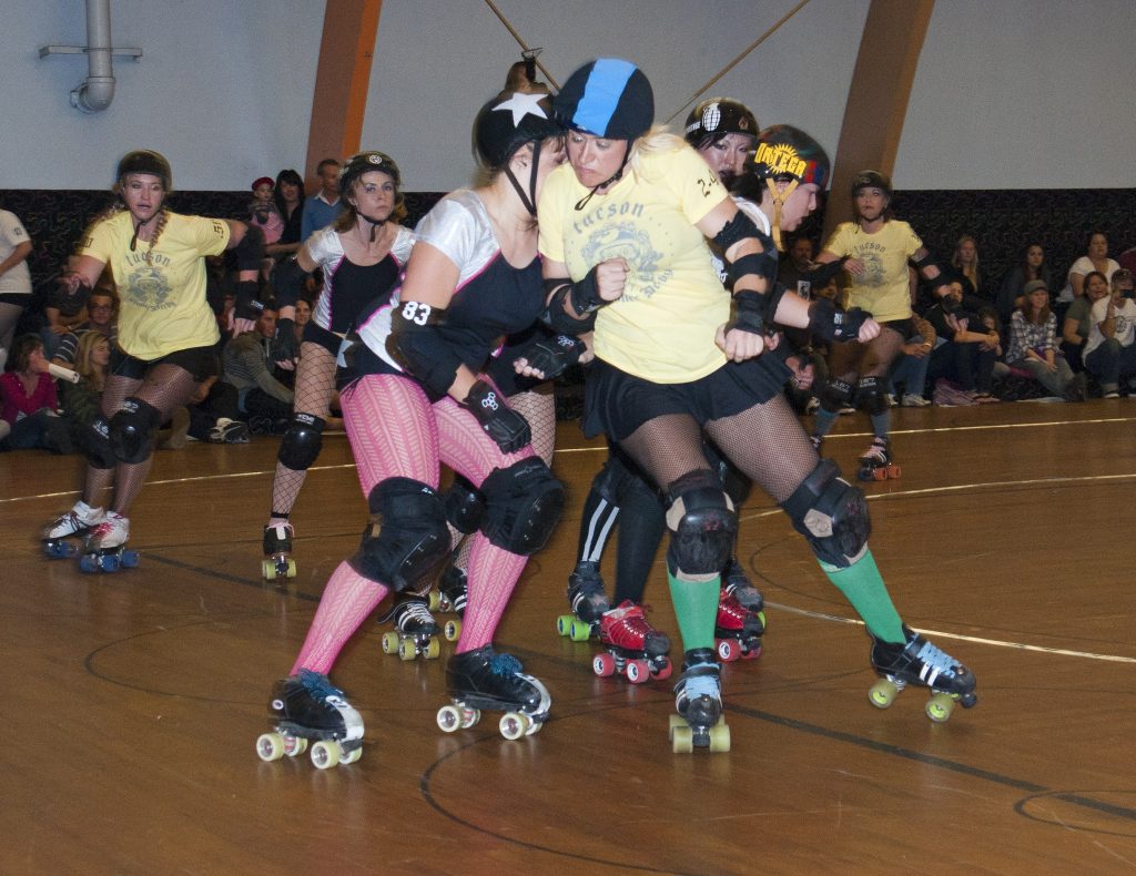 Blocking, the roller derby way.