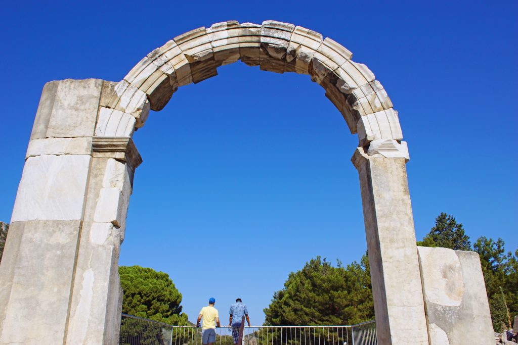 The entrance to the Commercial Agora from Marble Street.