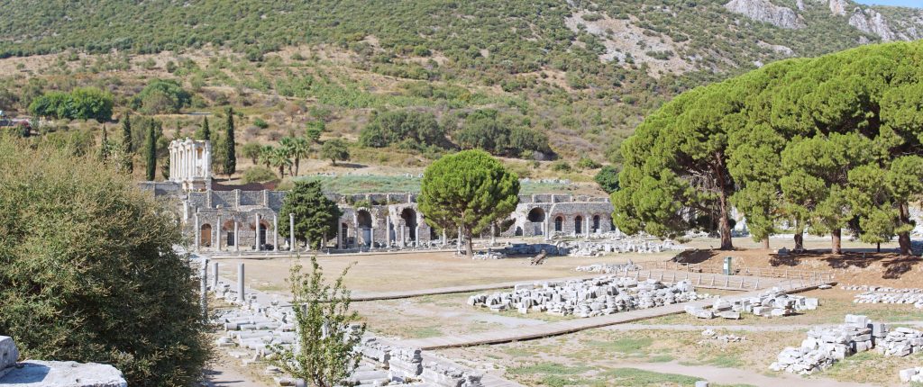 The Commercial Agora, just to the south of the Great Theatre.