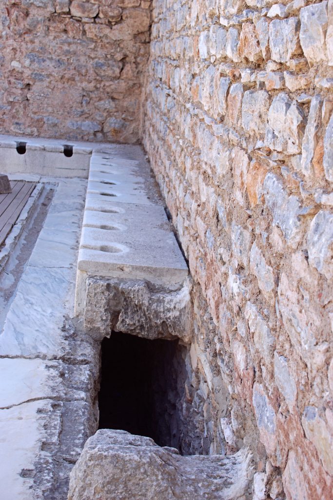 Ancient ideas of hygiene, as seen in Ephesus.