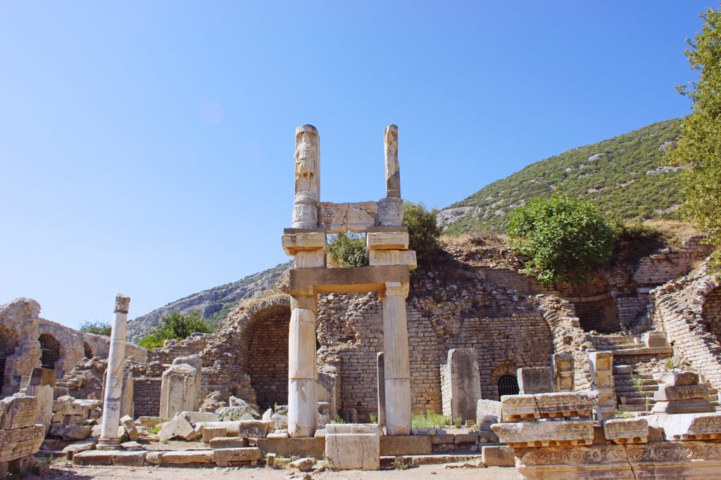 A few stones of what remains of the Domitian Temple.