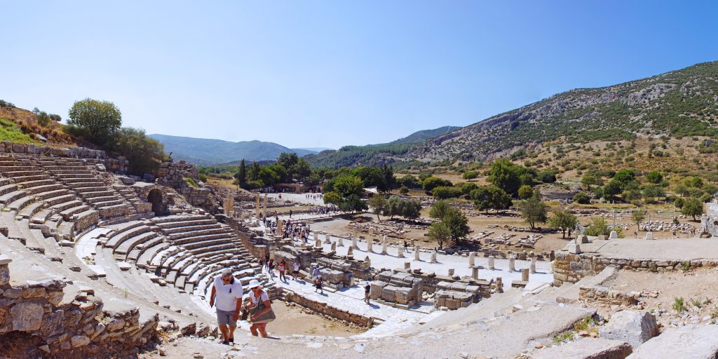 The view from the top of the Odeon to the north.