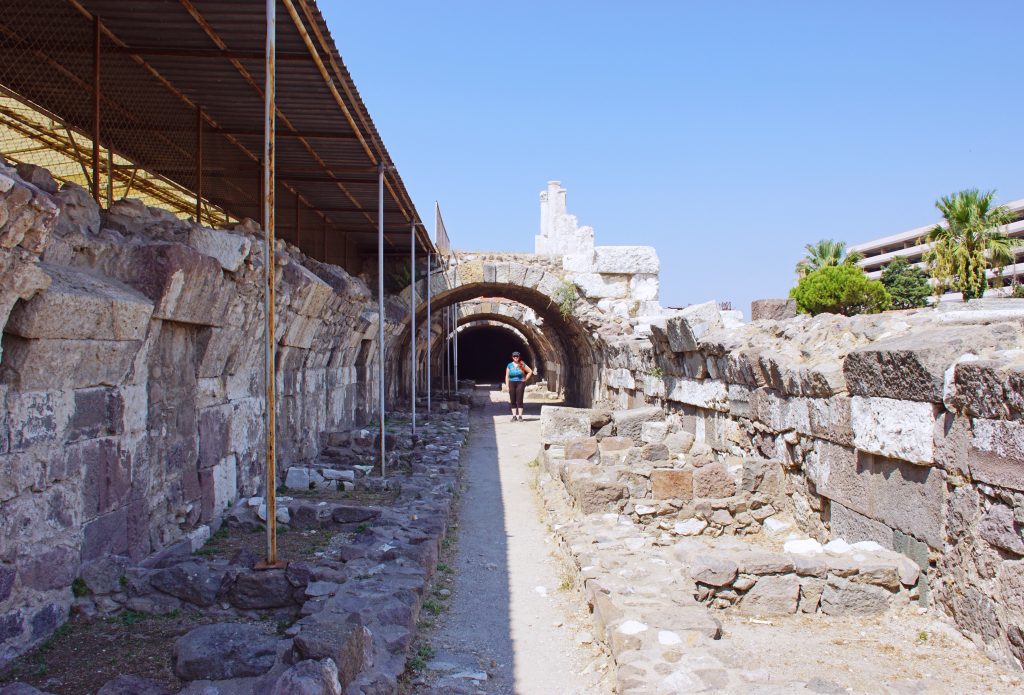 Some of the ongoing restoration being done at the Agora.