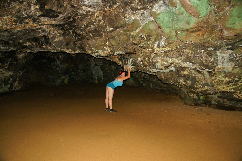 Spelunker pin-up girl.