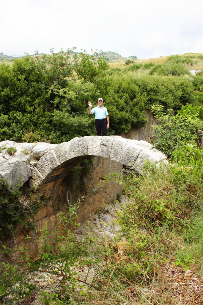 Checking to see if the Romans did a good job.